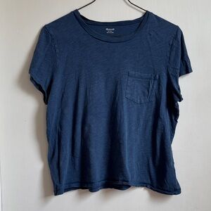 Madewell Navy Crew Neck Tee